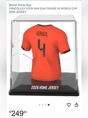 FANCOLLEX 10CM VAN DIJK FIGURE IN WORLD CUP 2026 JERSEY